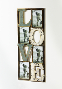 Wanddekoration/Bilderhalter aus Metall mit LOVE -Schriftzug