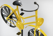 Gartenstecker Dekostecker YELLOW BIKE aus Metall