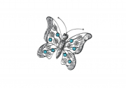 Deko-Schmetterling aus Metall
