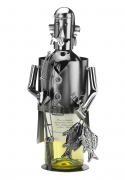Flaschenhalter aus Metall Angler ohne Flasche