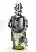 Flaschenhalter aus Metall Angler ohne Flasche