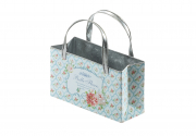 Deko-Pflanztasche aus Metall mit Dekor FLEURS