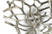 Dekoschale WEAVE aus Metall rund silberfarben