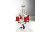 Kerzenhalter XMASTREE aus Metall f�r 4 Teelichter