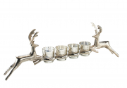 Kerzenhalter RENTIERE aus Metall f�r 4 Teelichter