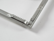 Wanddekoration aus Metall Ranke mit goldenen,silbernen und grauen Kreisen