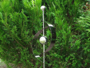 Dekostecker Gartenstecker SATURN aus Edelstahl 130 cm