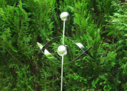 Dekostecker Gartenstecker EYE aus Edelstahl 116 cm