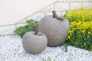 Deko Apfel aus robustem Steinguss H�he 25 cm
