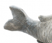 Gartendeko Fisch aus robustem Steinguss 44x15x18 cm