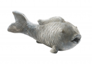 Gartendeko Fisch aus robustem Steinguss 44x15x18 cm